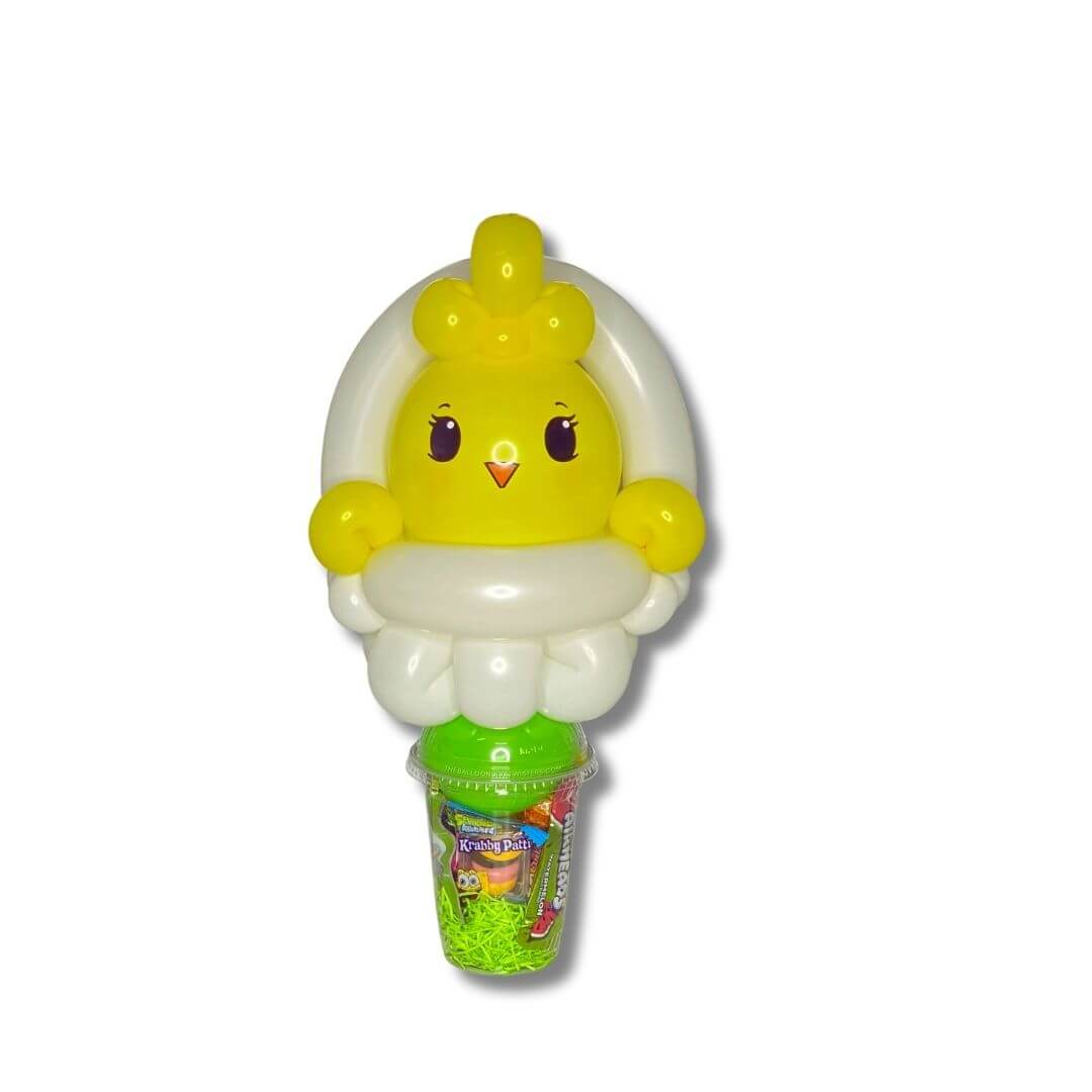 Easter Chick Basket Candy Cup Balloon
