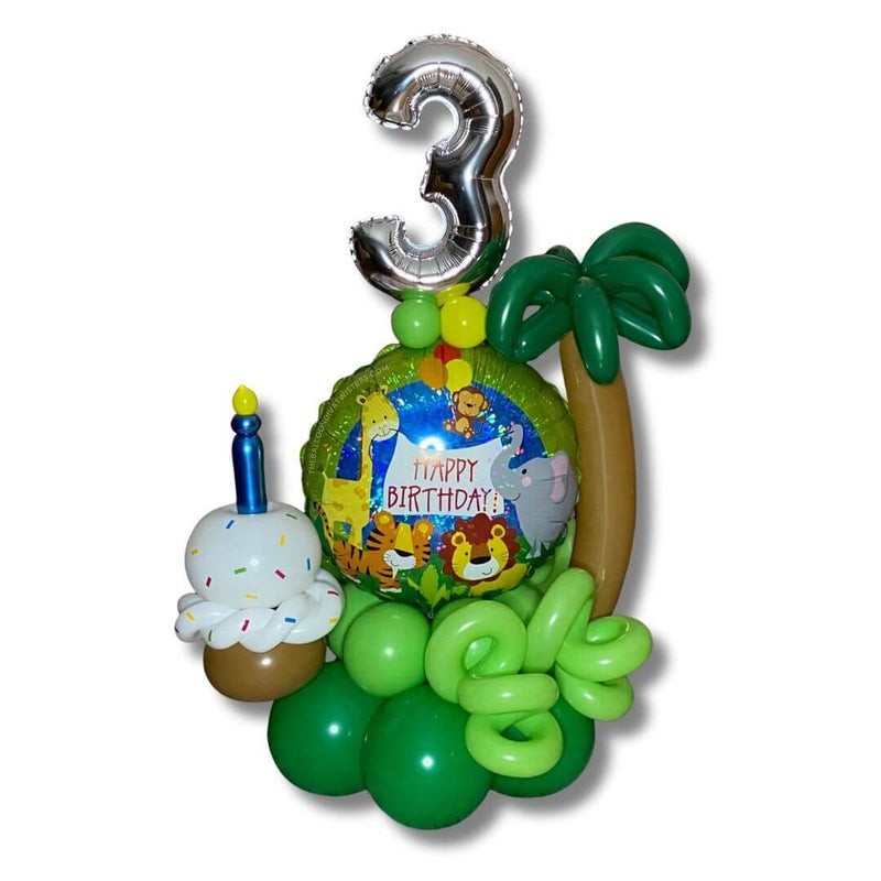 Jungle Safari Animals Birthday Balloon Marquee