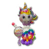 49th Birthday Rainbow Unicorn Balloon Column