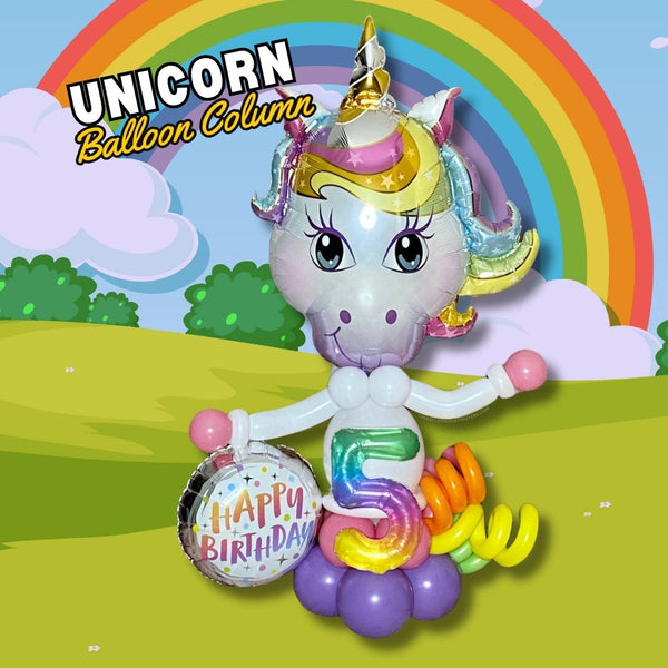 Magical Unicorn Balloon Column