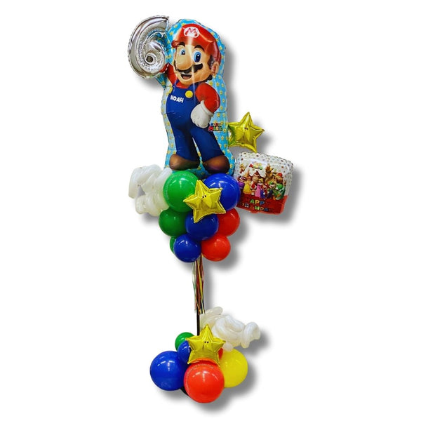 Super Mario Birthday Party Pole Balloon Column