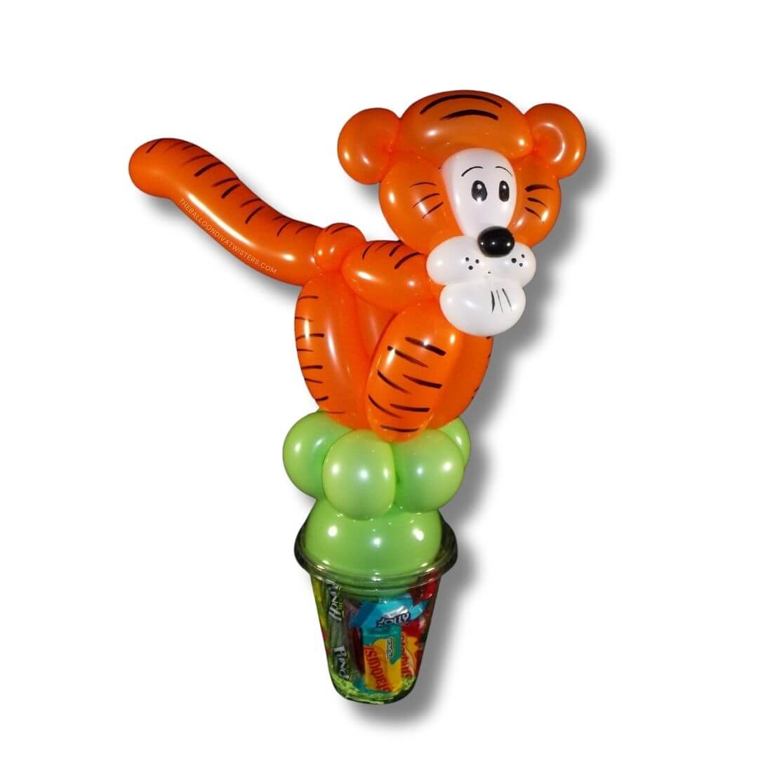 Clawde the Tiger Balloon Candy Cup