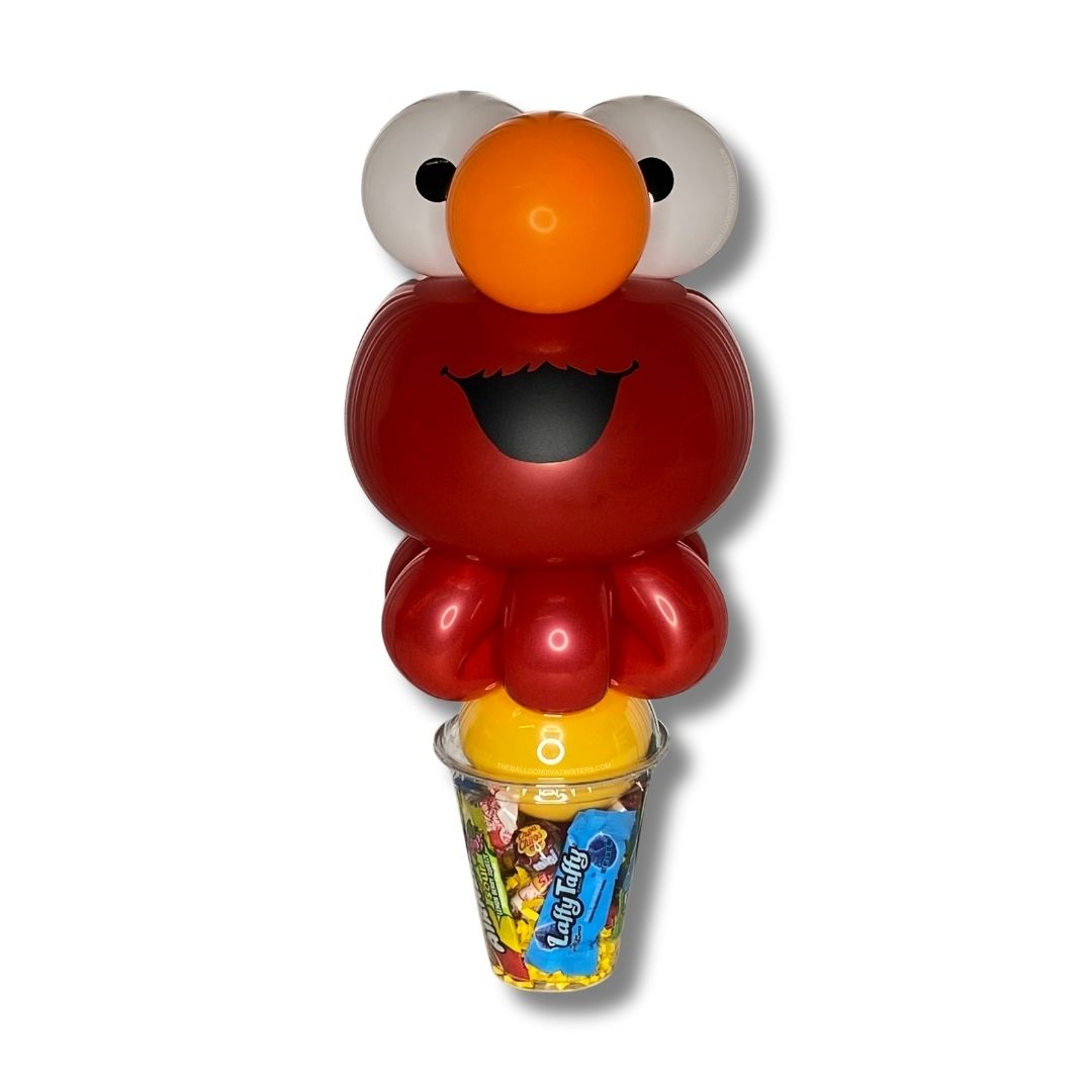 Friendly Red Monster Candy Cup Balloon