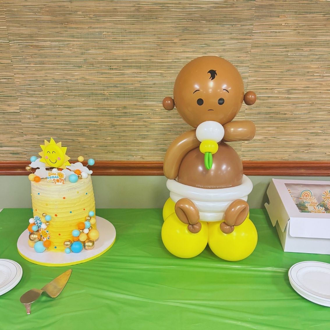 Sweet Baby Mocha Baby Shower Gender Reveal Balloon Centerpiece Table Decorations