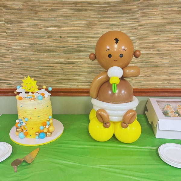 Sweet Baby Mocha Baby Shower Gender Reveal Balloon Centerpiece Table Decorations